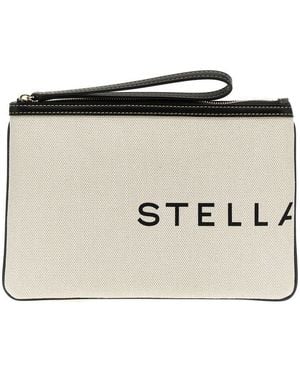 Stella McCartney Smc Canvas Clutch - White