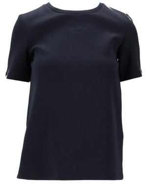 Max Mara Crew Neck T-Shirt - Blue