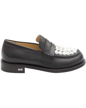 Mach & Mach Embellished Sirene Loafers - Black