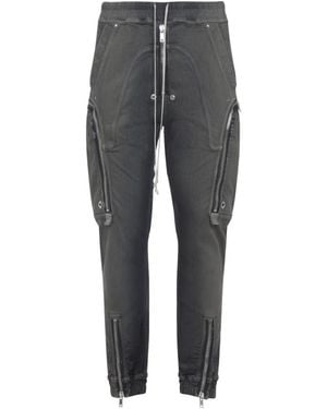 Rick Owens Zip Detail Pants - Gray