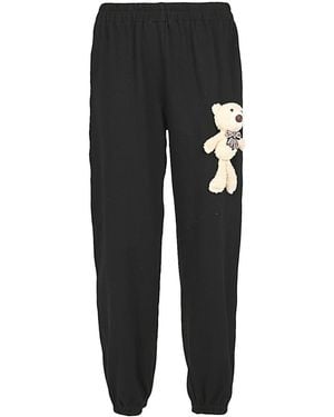 5 PROGRESS Cotton Bear Sweatpants - Black