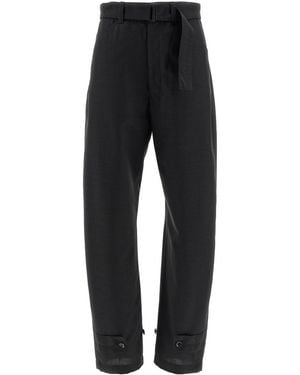 Lemaire 'Curved Tailored' Pants - Black