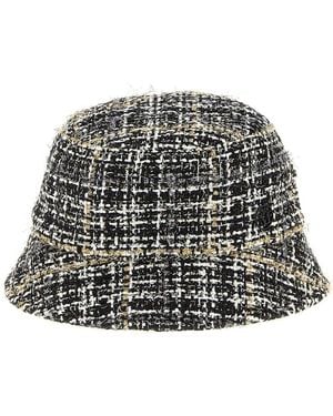 Maison Michel Axel Woven Bucket Hat - Gray