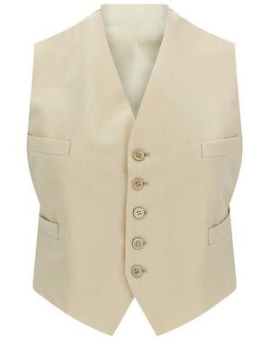 Maison Margiela Wool Vest - Natural