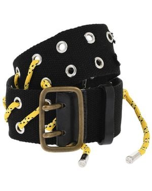 DSquared² Grommet Solid Casual Belt - Black
