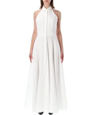 Ralph Lauren Solid Shirt Collar Dress - White