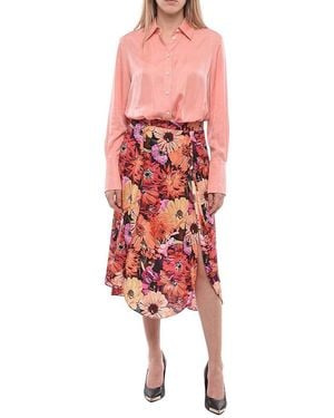 Stella McCartney Floral Midi Skirt - Red