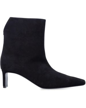 KHAITE Pointed-Toe Ankle Boots - Black