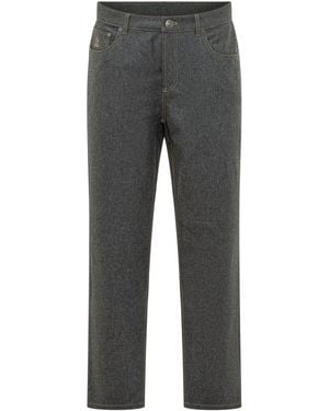 Brunello Cucinelli Straight Pants - Gray