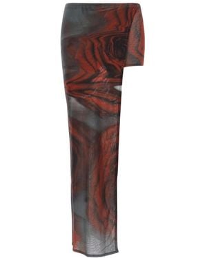 Jean Paul Gaultier 'The Blurry Roses' Skort - Purple