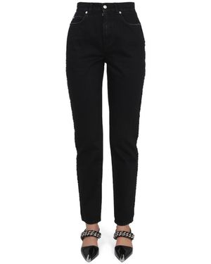 McQueen Boyfriend High Rise Jeans - Black