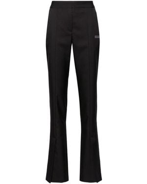 Off-White c/o Virgil Abloh High-Waisted Tailored Twill Pants - Black