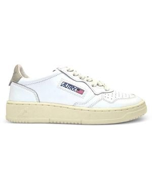 Autry Perforated Medalist Low Sneakers - White