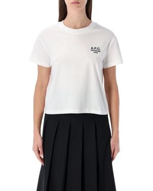 A.P.C. Rue Madame Heavy Cotton Boxy T-Shirt - White