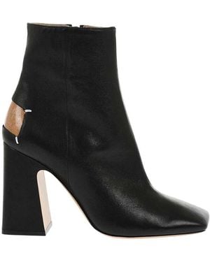Maison Margiela Leather Ankle Boots - Black