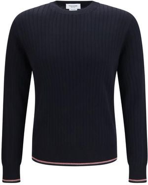 Thom Browne Crew Neck Sweater - Blue