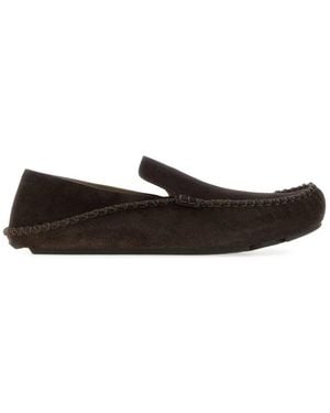 Loewe Suede Loafers - White