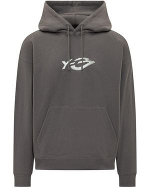 Y-3 Relaxed Logo Hoodie - Grey