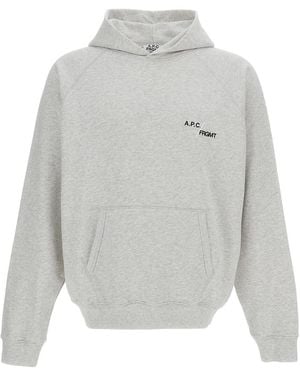 A.P.C. Logo Hoodie - Gray