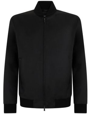 BOSS Band Collar Zip Up Jacket - Black