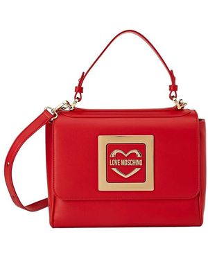 Love Moschino Logo Small Satchel - Red