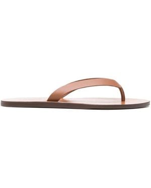 Manebí Leather Slippers - White