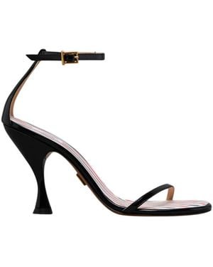 Thom Browne Open Toe Heels - Black