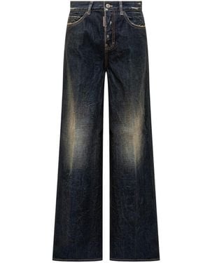 DSquared² Relaxed Mid Rise Jeans - Blue