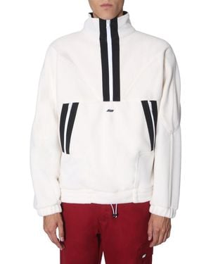 MSGM Mock Collar Sweatshirts - White