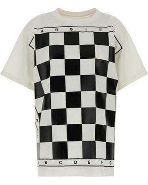 MM6 by Maison Martin Margiela Chess Board Oversized T-Shirt - Black