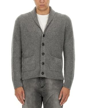 Tom Ford Shawl Neck Cardigans - Gray
