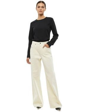 DIESEL Straight High Rise Jeans - Black