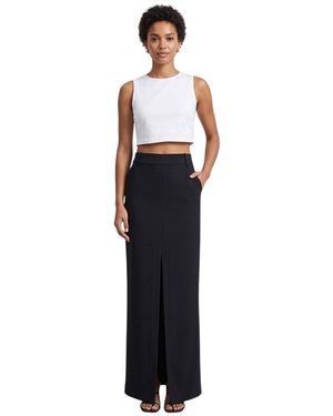 Tom Ford Solid Maxi Skirt - Black