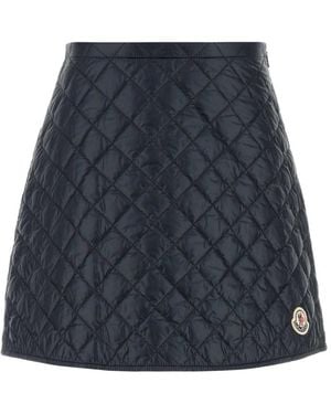 Moncler Midnight Nylon Mini Skirt - Blue
