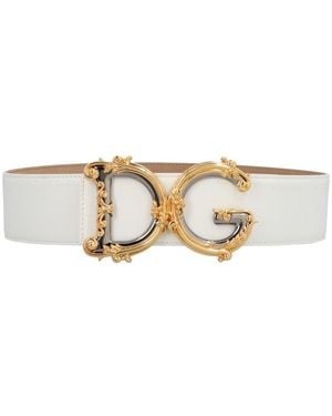 Dolce & Gabbana 'Dg Barocco' Belt - White