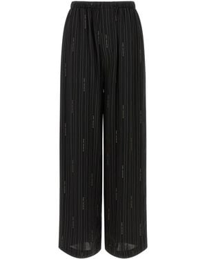 Balenciaga Striped Pants - Black