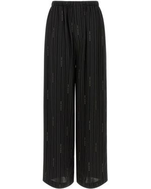 Balenciaga Striped Pants - Black