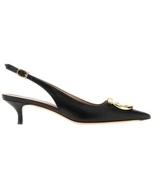 Ferragamo Slingback Pumps - Black