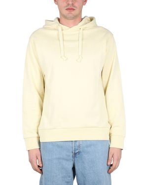 A.P.C. Solid Hood Sweatshirts - Blue