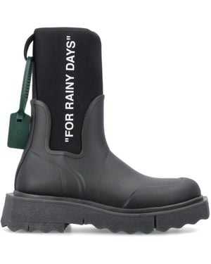 Off-White c/o Virgil Abloh Round-Toe Boots - Black