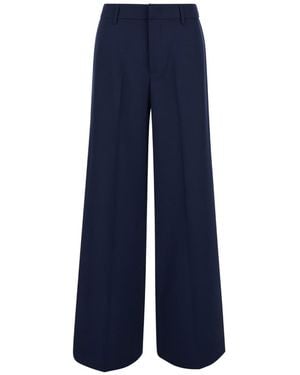 PT Torino Regular Flat Front Pants - Blue