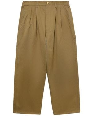 Junya Watanabe Wide Leg Cotton Pants - Green
