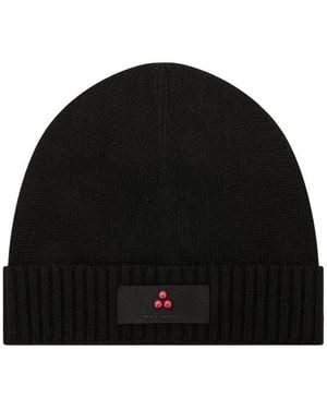 Peuterey Logo Beanie Cap - Black