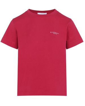 Givenchy Dark Crew Neck T-Shirt - Pink