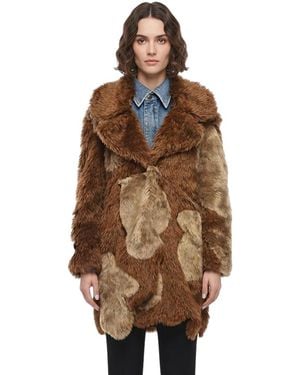 Stella McCartney Notched Lapel Trench Coat - Brown
