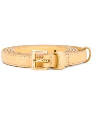 Prada Logo Buckle Belt - Natural