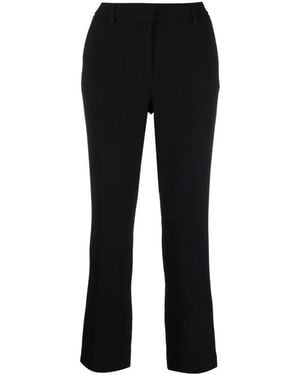 L'Autre Chose Cropped Tailored Trousers - Black