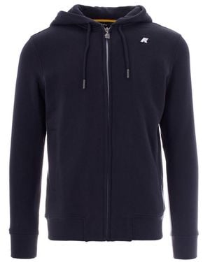 K-Way Logo Hood Sweatshirt - Blue
