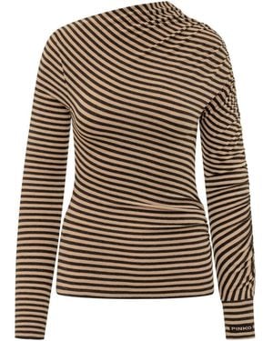 Pinko Stripes Other Sweater - Brown