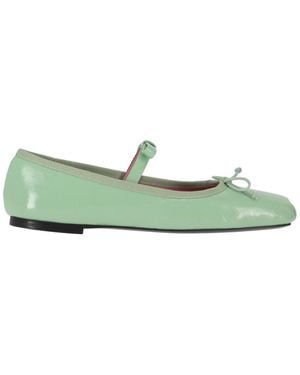 Vivetta Leather Ballet Flats - Green